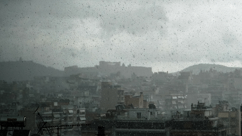 Μεγάλα ύψη βροχής στην Αττική την Κυριακή